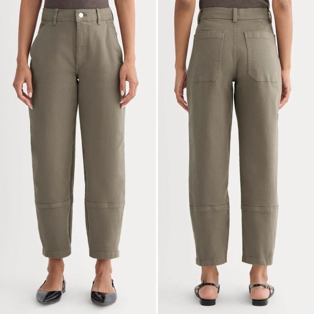 Everlane The Utility Barrel Pant in Taupe Size 4 NWOT